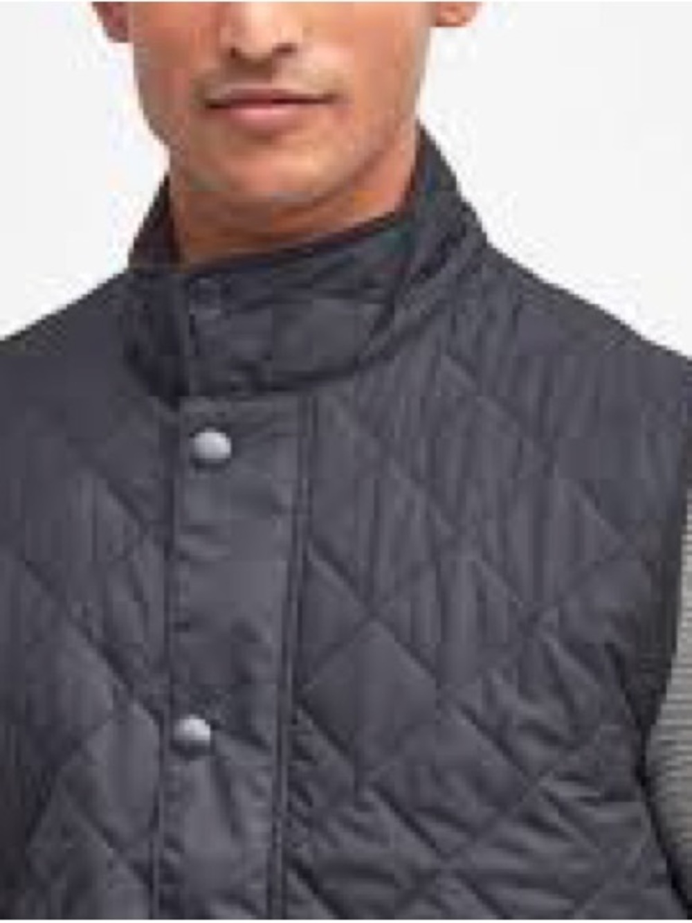 Barbour Black Quilted Sleeveless Vest